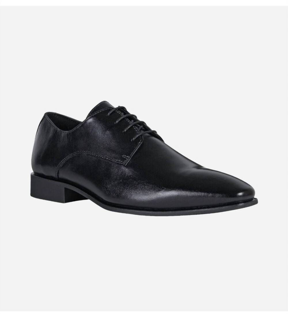 NEW GEOX men's high life lace up leather shoes in black
